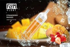 FLUM PEBBLE Vape Nicotine Content | FLUM FLOAT 3000 bouffées mangue fraise Z40XD75