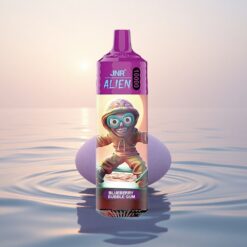 JNR Alien 10000 Chewing Bulle Myrtille LED RGB 850mAh Charge Rapide Type-C