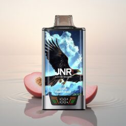 JNR Falcon Pro 28000 Pêche Blanche Framboise 30ml 950mAh Dual Mesh