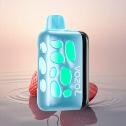 VOZOL RAVE 40000 Puffs Cerise Fraise Lumière Vibrante Charge Rapide