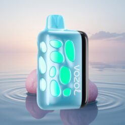 VOZOL RAVE 40000 Puffs Glace Bleue Framboise à Charge Rapide et Lumière Vibrante